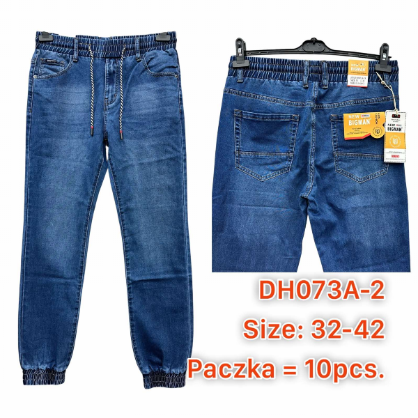 Spodnie męskie jeans Roz 32-42, 1 Kolor .Paczka 10 szt